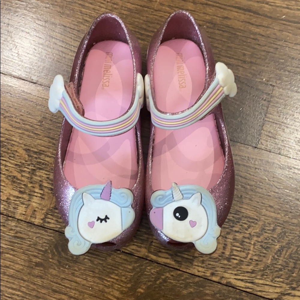 Mini Melissa Ultragirl Unicorn Jelly Flats!